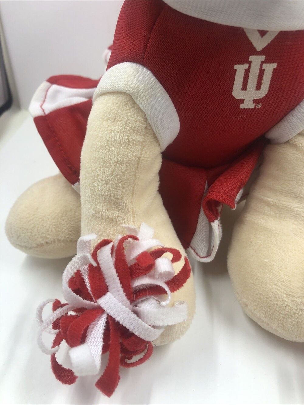 Indiana Hoosiers Stuffed Dog Plush Cheerleader 9 Inches. Please Read - Picture 4 of 16